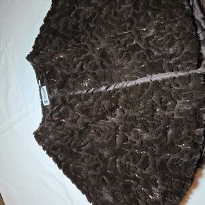 Plush Brown Teddy Jacket with Satin Lining